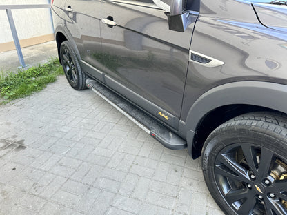 Lateral platforms RedLine V1 (2 pieces, aluminum) for Chevrolet Captiva 2006-2019 - image 1