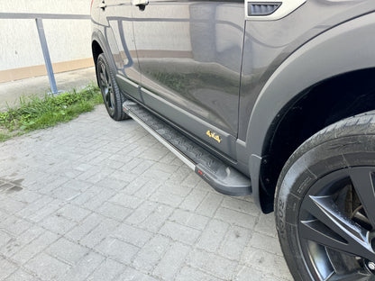 Lateral platforms RedLine V1 (2 pieces, aluminum) for Chevrolet Captiva 2006-2019 - image 2