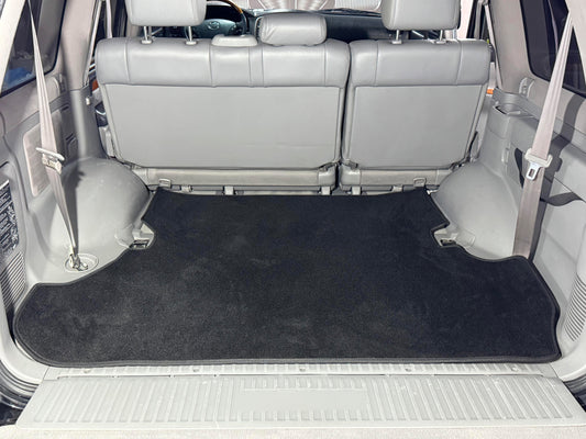 Trunk Mat Textile Classic 2 pcs Black (7 seats) for Toyota Land Cruiser 100 1998-2007 - image 1