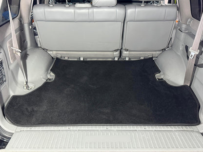 Trunk Mat Textile Classic 2 pcs Black (7 seats) for Toyota Land Cruiser 100 1998-2007 - image 2