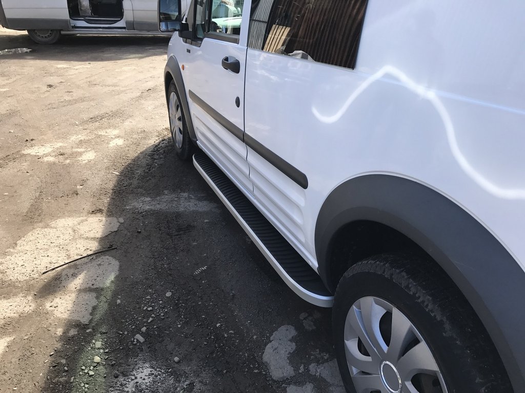 Side area Tayga (2 pcs., Aluminum) for Ford Connect 2010-2013 - image 6