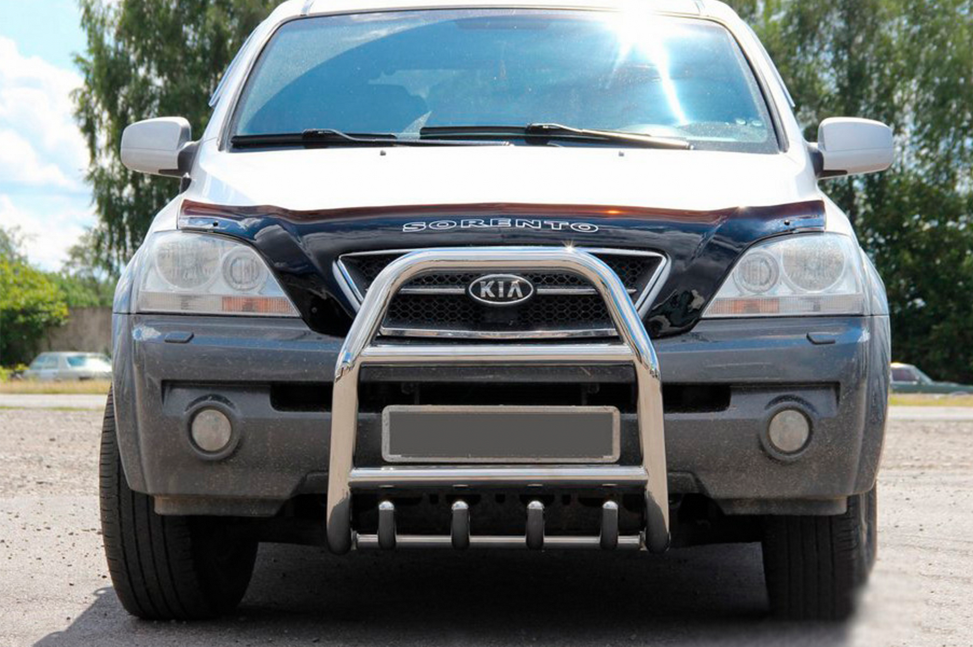 Bull Bar QT007 (Stainless Steel) for Kia Sorento I BL 2002-2009 - image 1