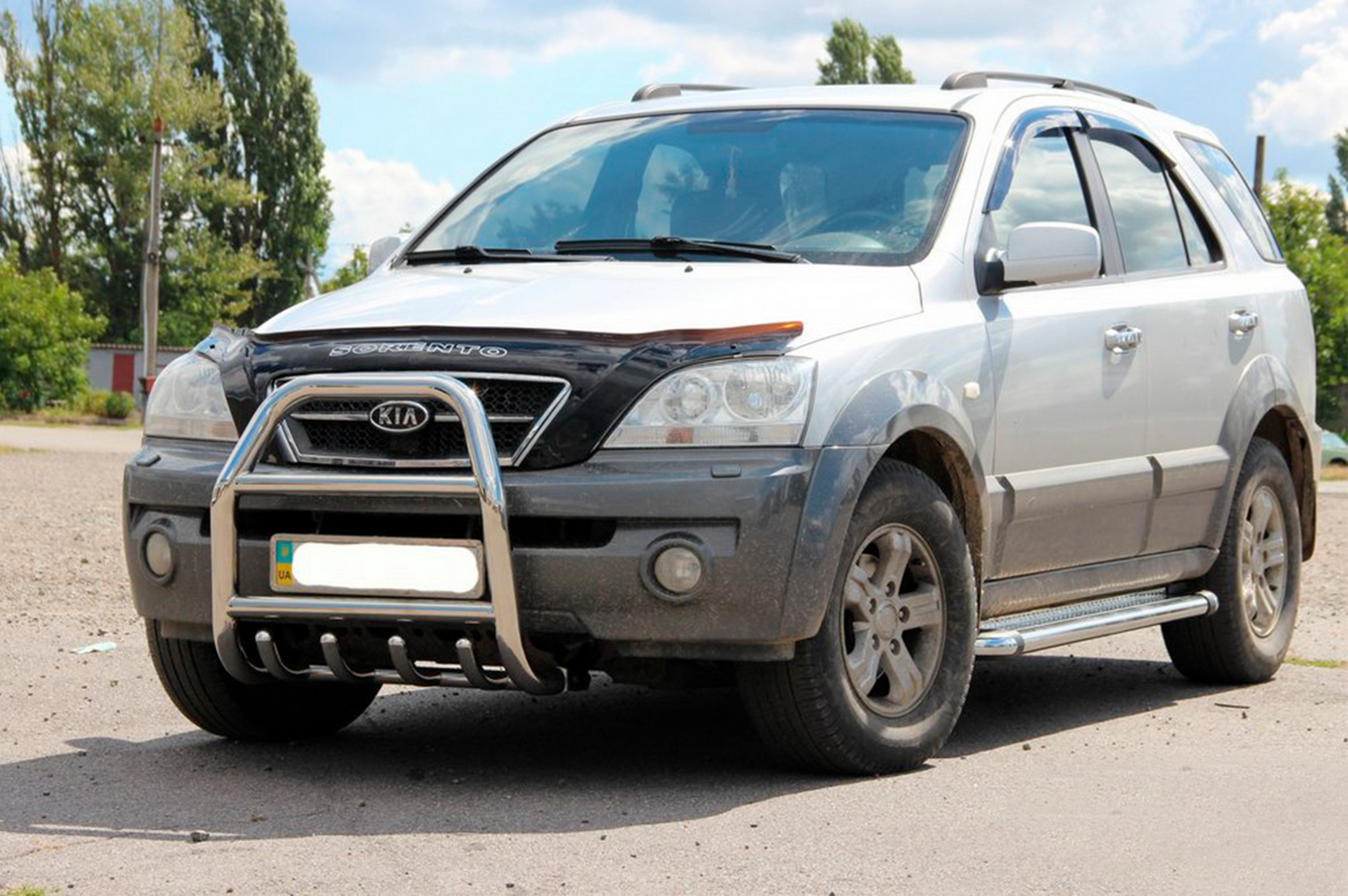 Bull Bar QT007 (Stainless Steel) for Kia Sorento I BL 2002-2009 - image 2