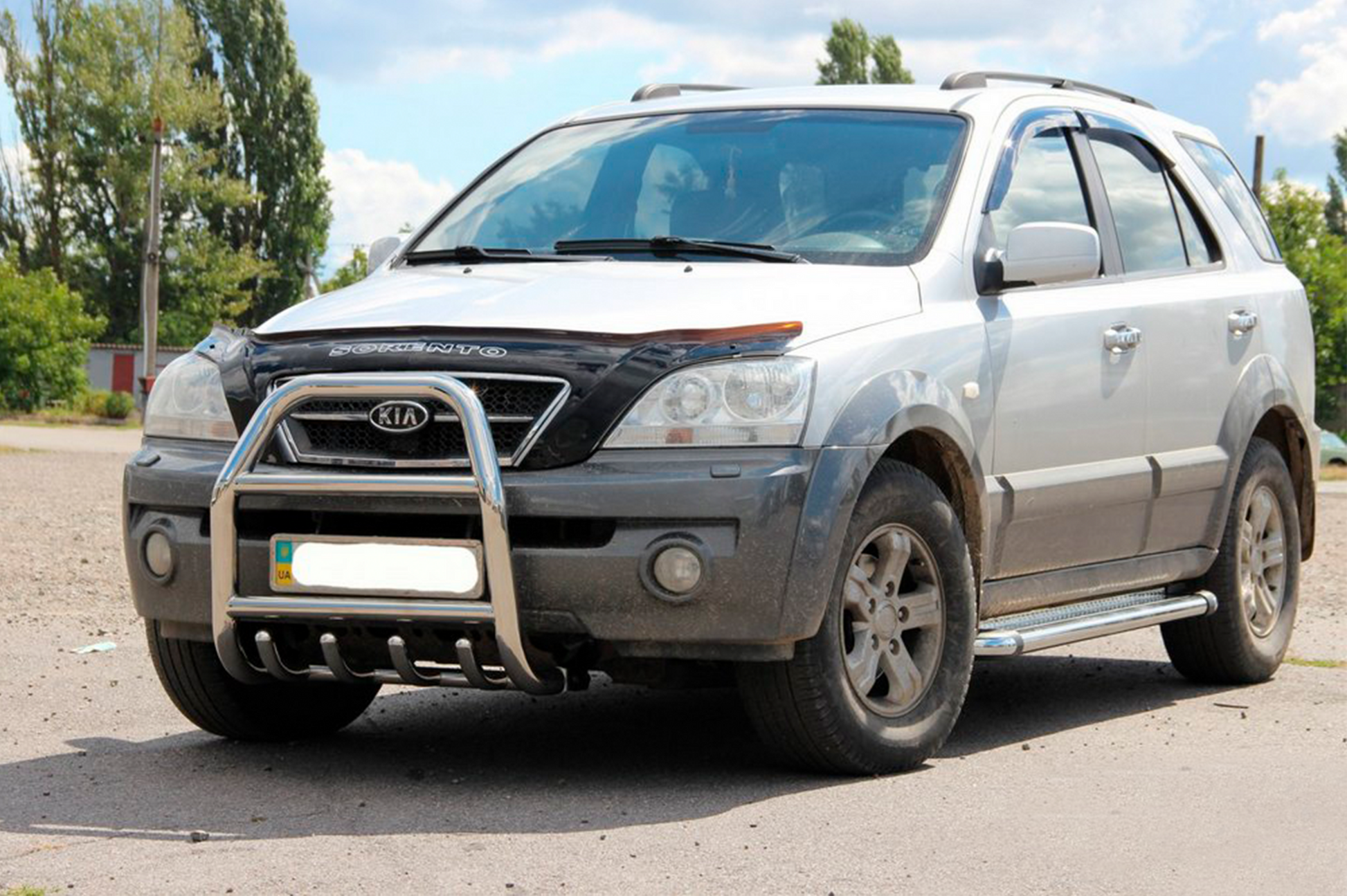 Bull Bar QT007 (Stainless Steel) for Kia Sorento I BL 2002-2009 - image 2
