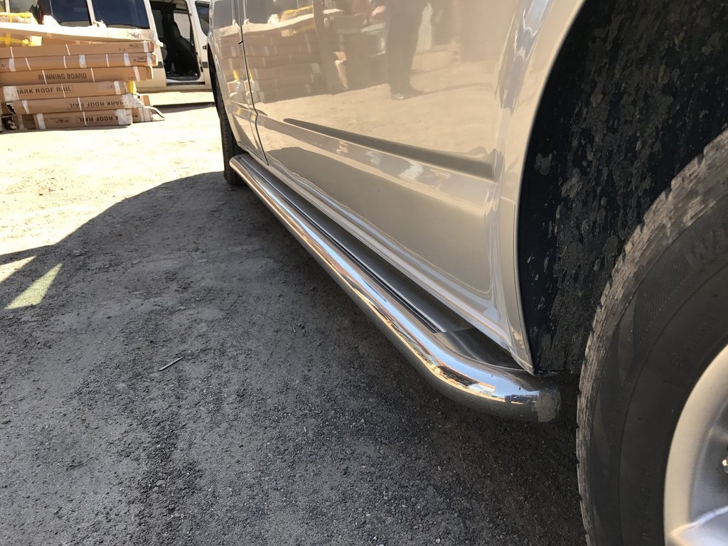 Side Steps Premium (2 pcs, Stainless Steel) for Volkswagen T5 2010-2015 - image 1