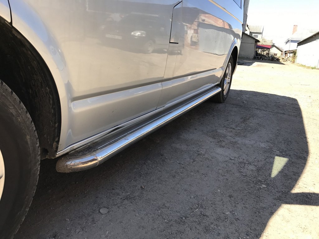Side platform, Premium (2 PCs, stainless steel) for Volkswagen T5 Transporter 2003-2010 - image 3