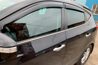 Window Deflectors (4 pcs, HIC) for Hyundai IX-35 2010-2015 - image 1