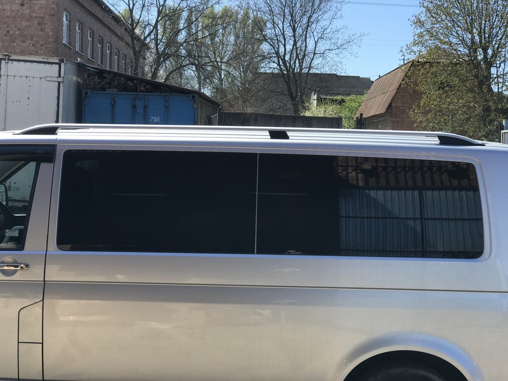 Roof Rails CROWN (matte grey) for Volkswagen T5 Caravelle 2004-2010 - image 9
