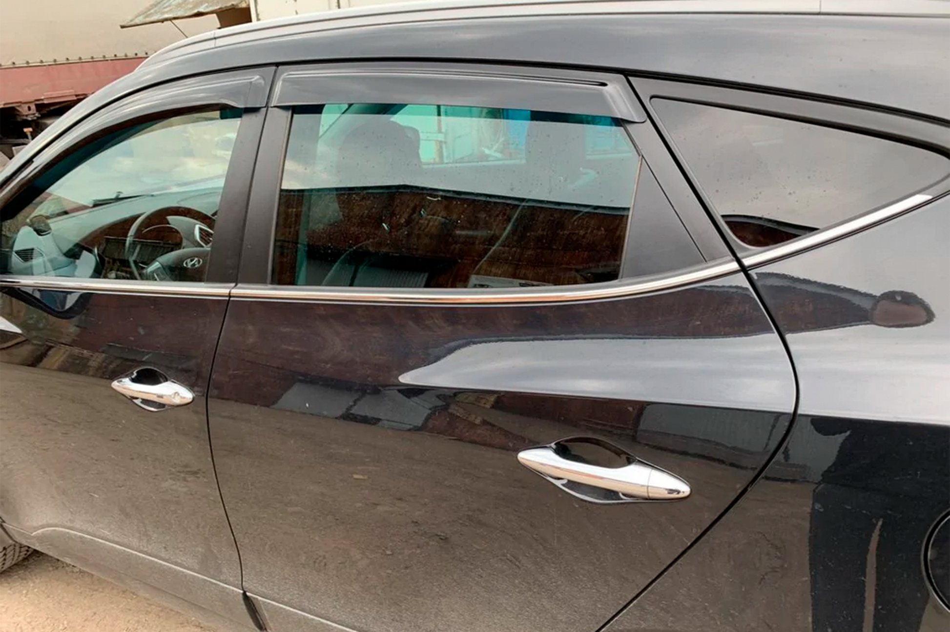 Window Deflectors (4 pcs, HIC) for Hyundai IX-35 2010-2015 - image 4