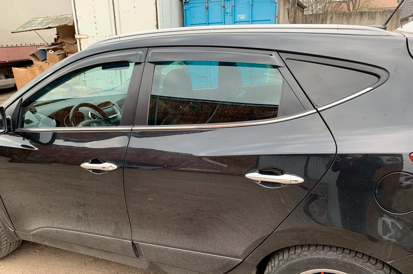 Window Deflectors (4 pcs, HIC) for Hyundai IX-35 2010-2015 - image 6