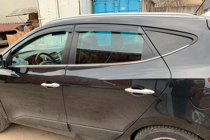 Window Deflectors (4 pcs, HIC) for Hyundai IX-35 2010-2015 - image 6