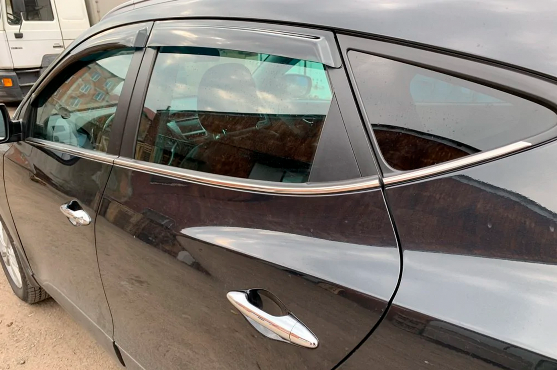 Window Deflectors (4 pcs, HIC) for Hyundai IX-35 2010-2015 - image 8