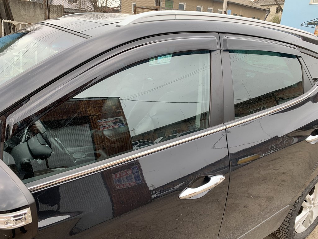 Window Deflectors (4 pcs, HIC) for Hyundai IX-35 2010-2015 - image 5