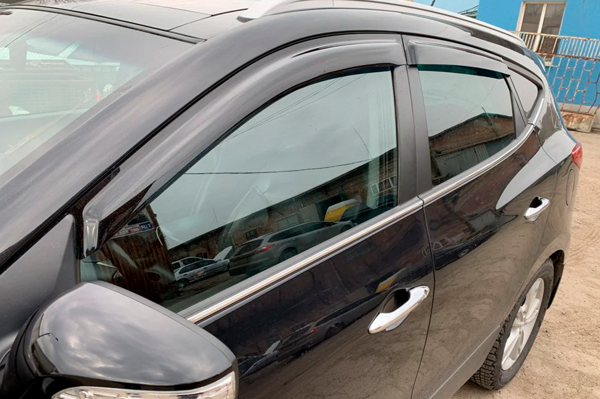 Window Deflectors (4 pcs, HIC) for Hyundai IX-35 2010-2015 - image 13