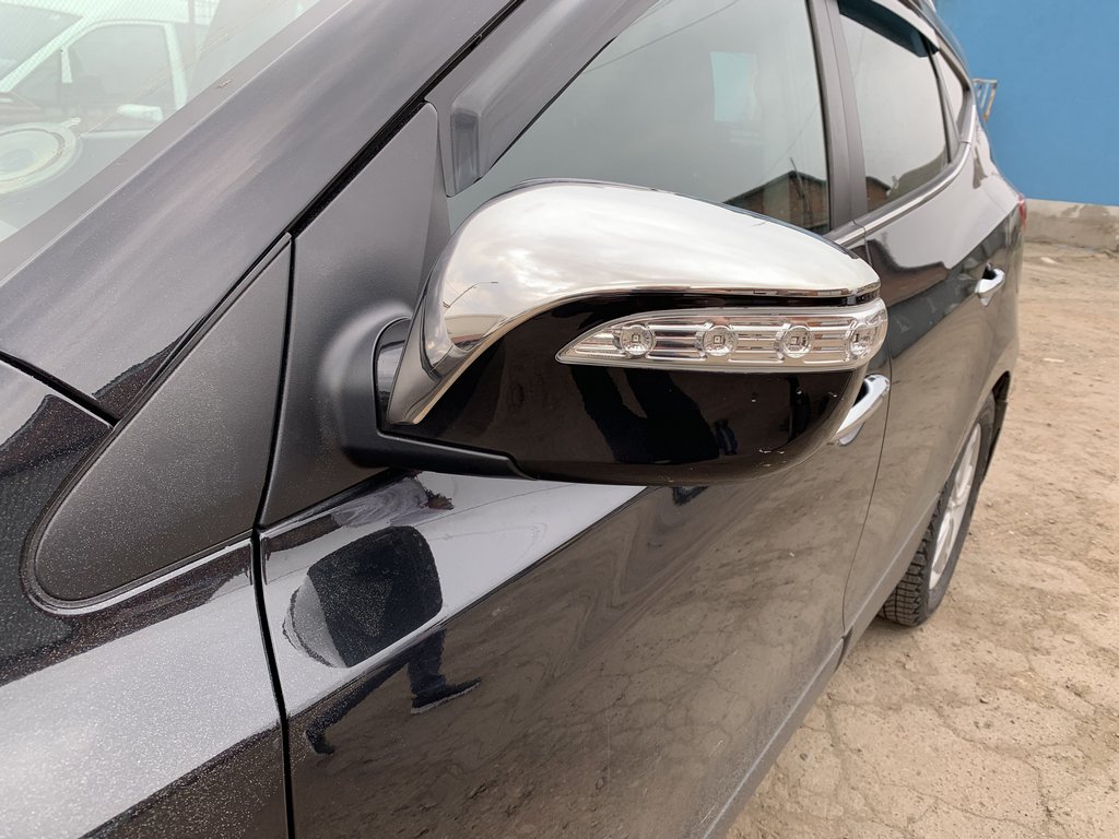 Mirror Covers (2 pcs, Stainless Steel) for Hyundai IX-35 2010-2015 - image 4