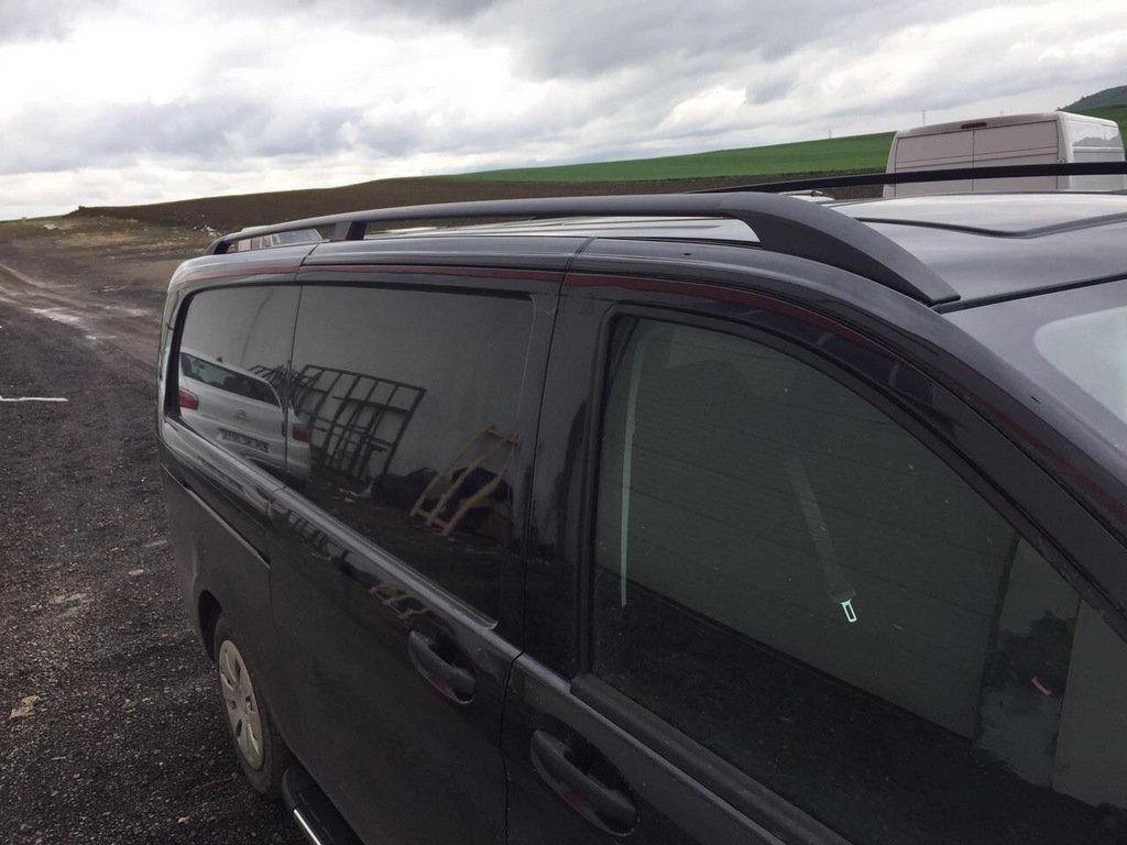 Roof rails black ELITE (Plast. feet) for Mercedes Vito / V-class W447 2014↗ year - image 6
