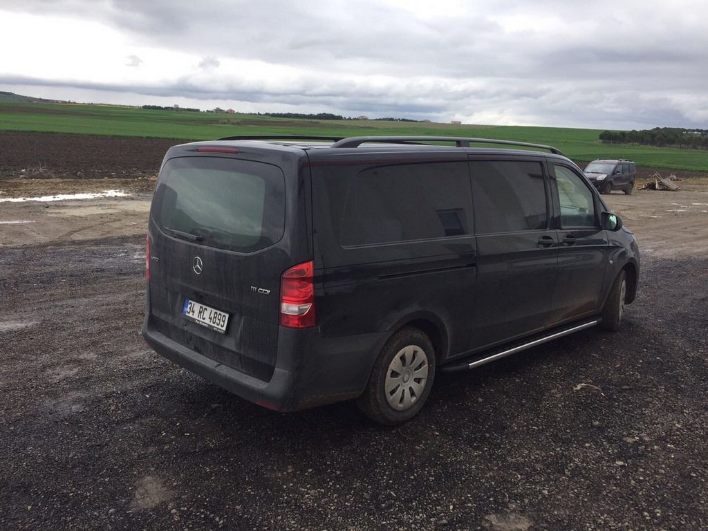 Roof rails black ELITE (Plast. feet) for Mercedes Vito / V-class W447 2014↗ year - image 7