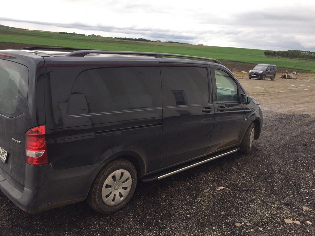 Roof rails black ELITE (Plast. feet) for Mercedes Vito / V-class W447 2014↗ year - image 9