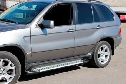 Side Steps Allmond Grey (2 pcs, Aluminum) for BMW X5 E53 1999-2006 - image 3