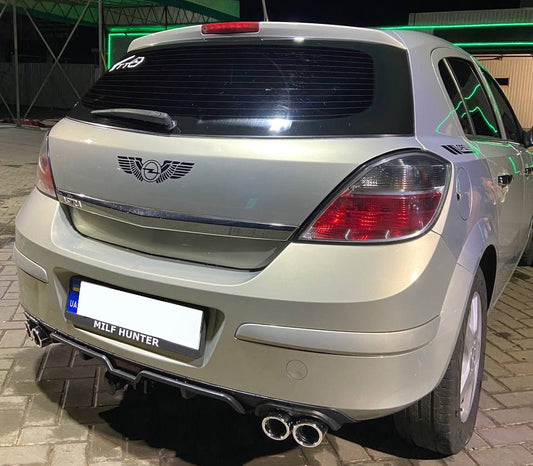 Universal Rear Diffuser DPT V-7 (ABS) (Gloss Black) - image 2