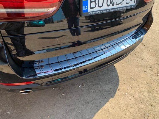 Cover on the rear bumper (OmsaLine) for BMW X5 F-15 2013-2018 - Reelken Auto
