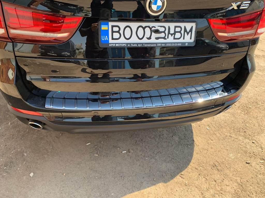 Cover on the rear bumper (OmsaLine) for BMW X5 F-15 2013-2018 - Reelken Auto