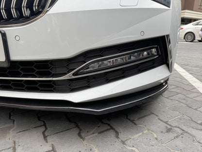Front Lip DPT V-2 (2015-2020, Gloss Black) for Skoda Superb 2015-2024 - image 7