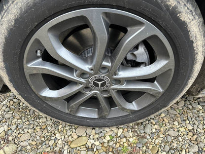 Wheel caps 71/75 mm without ring (4 pcs, black V2) for Mercedes - Reelken Auto