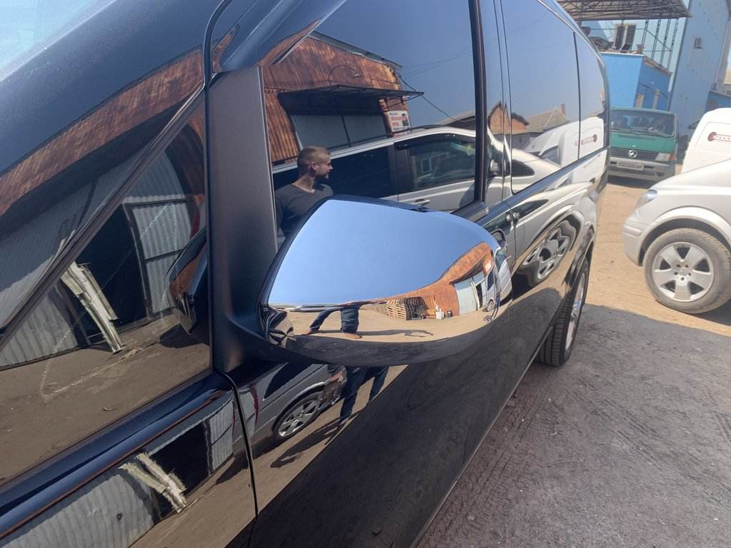Covers for mirrors Full mirror (2 PCs ABS) for Mercedes Vito / V-class W447 2014↗ year - Reelken Auto