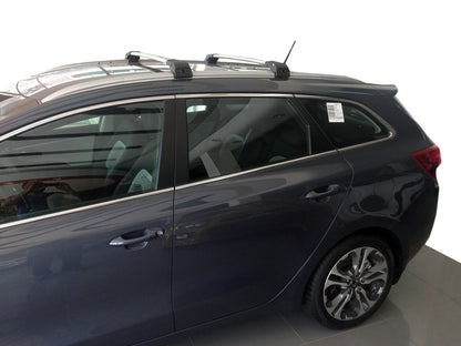 Roof rack (cross bars) for integrated roof rails lockable WingCarrier V2 (2 pcs) for Kia Ceed 2012-2018 - image 1