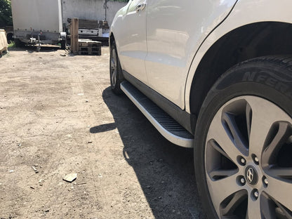 Side Steps Tayga Grey (2 pcs, Aluminum) for Hyundai Santa Fe 2 2006-2012 - image 3