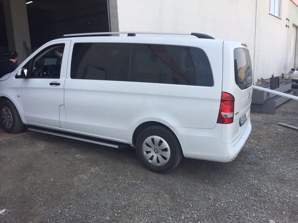 ELITE Chrome roof rails (Plast. leg) for Mercedes Vito / V-class W447 2014↗ year - image 10