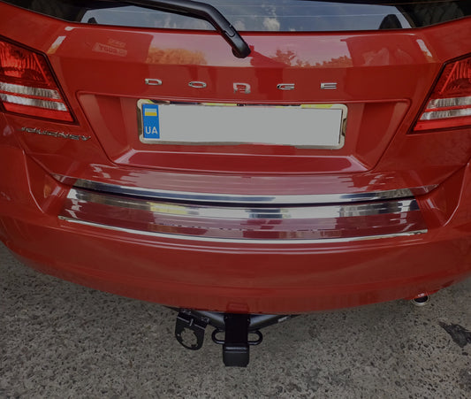 Rear Bumper Protector Carmos Stainless Steel for Fiat Freemont 2011-2016 - image 1