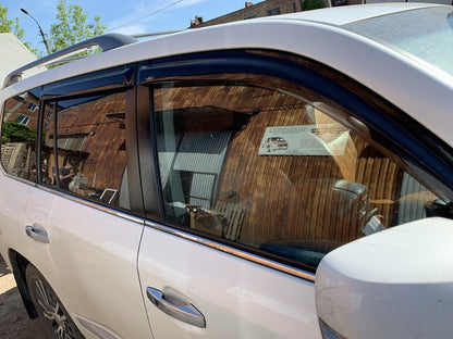 Window Deflectors 8 cm (4 pcs, HIC) for Lexus LX570/450d 2008-2022 - image 6