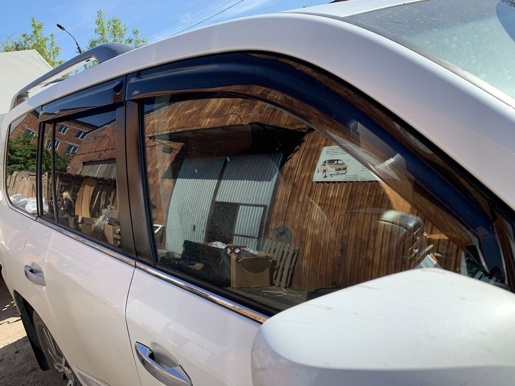 Window Deflectors 8 cm (4 pcs, HIC) for Lexus LX570/450d 2008-2022 - image 7