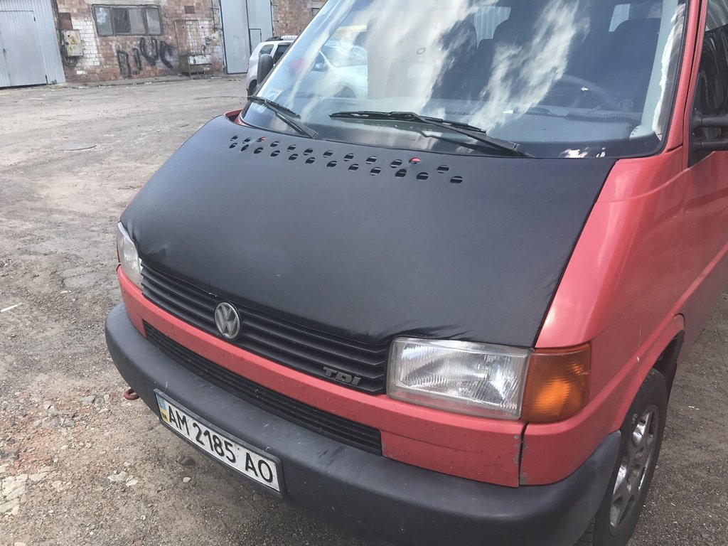 Hood cover for flat hood (leatherette) for Volkswagen T4 Caravelle/Multivan 1990-2003 - image 3