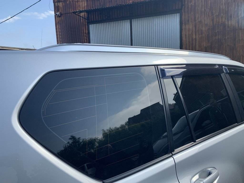 Visor 8 cm (4 PCs, HIC) for Toyota Land Cruiser Prado 150 - Reelken Auto