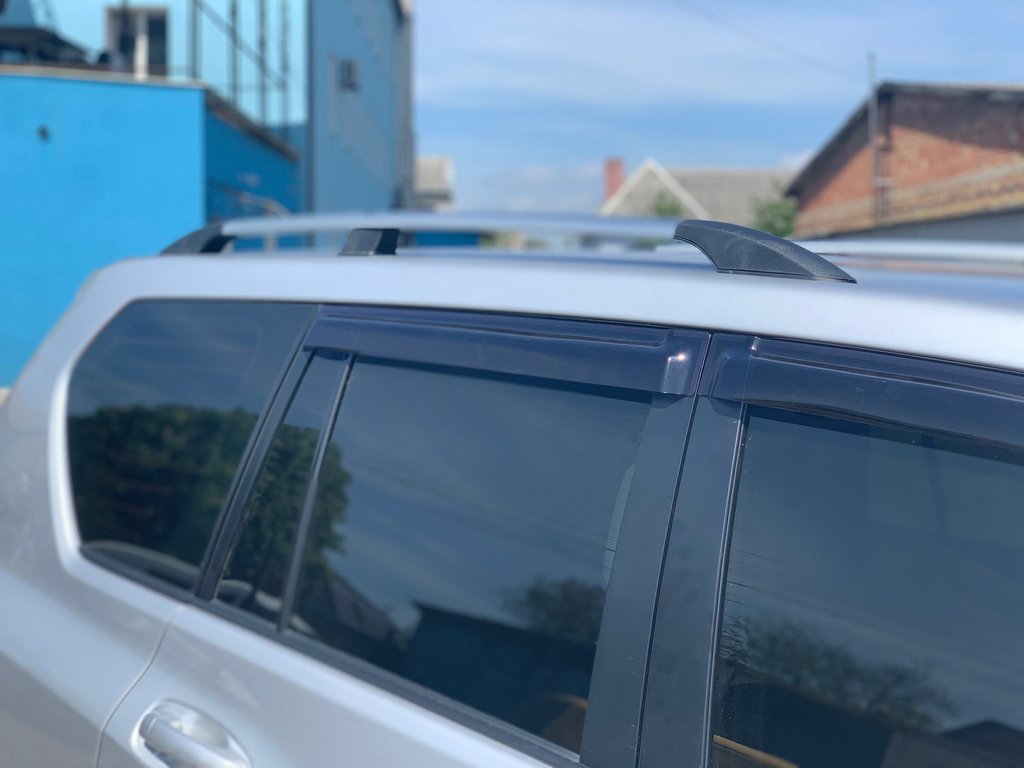 Turkish design roof rails (Chrome, 2 pcs) for Toyota Land Cruiser Prado 150 - image 3
