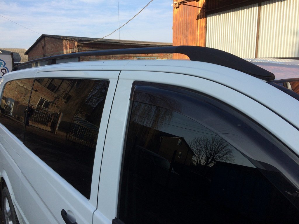 Black Roof Rails DDU (Plastic Feet) for Mercedes Vito W639 2004-2014 - image 11