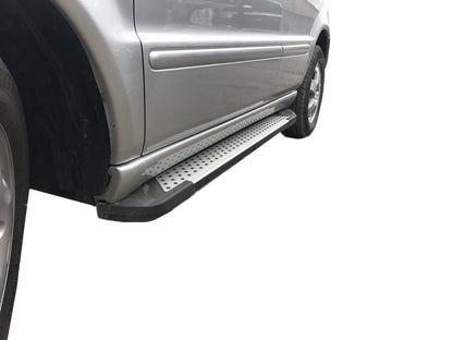 Side Steps Allmond Grey (2 pcs, Aluminum) for Mercedes ML W163 1997-2005 - image 1