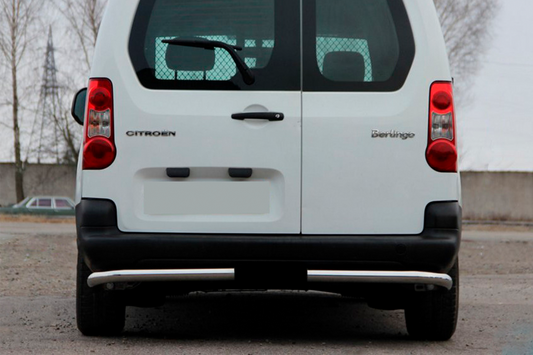 Rear Corner Bars AK-003 (Stainless Steel) for Peugeot Partner Tepee 2008-2018 - image 1