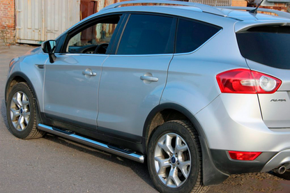 Side pipes straight (2 pcs, stainless steel) for Ford Kuga 2008-2013 - image 3