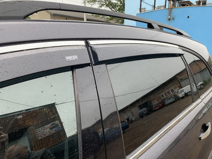 Window deflectors with chrome trim (4 pcs, Niken) for Chevrolet Captiva 2006-2019 - image 3