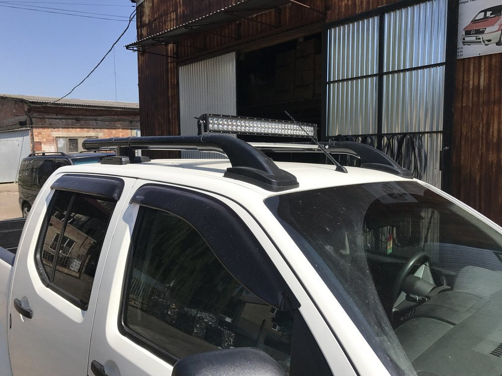 Roof rails with crossbars (2 pcs, black) for Toyota Hilux 2006-2015 - image 2