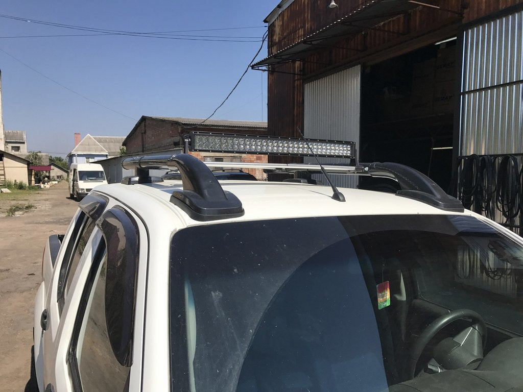 Roof rails with crossbars (2 pcs, black) for Toyota Hilux 2006-2015 - image 3