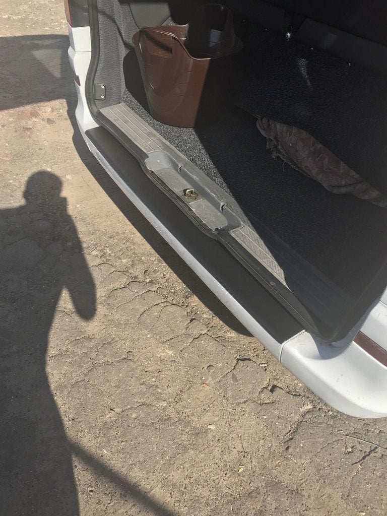 Rear bumper protector with lip (DDU, plastic) for Mercedes Vito W639 2004-2014 - image 5
