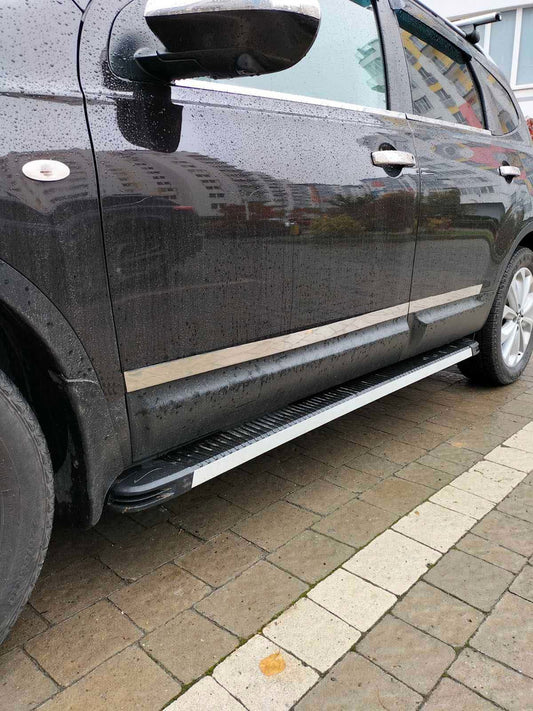 Lateral platforms Maya V1 (2 pieces, aluminum) for Nissan Qashqai 2010-2014 - image 2