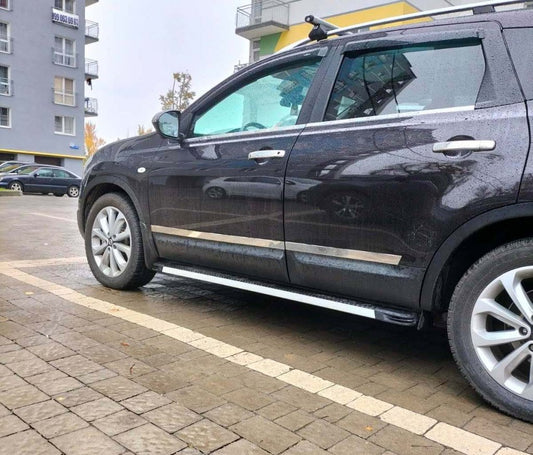 Side Steps Maya V1 (2 pcs, Aluminum) for Nissan Qashqai 2010-2014 - image 1