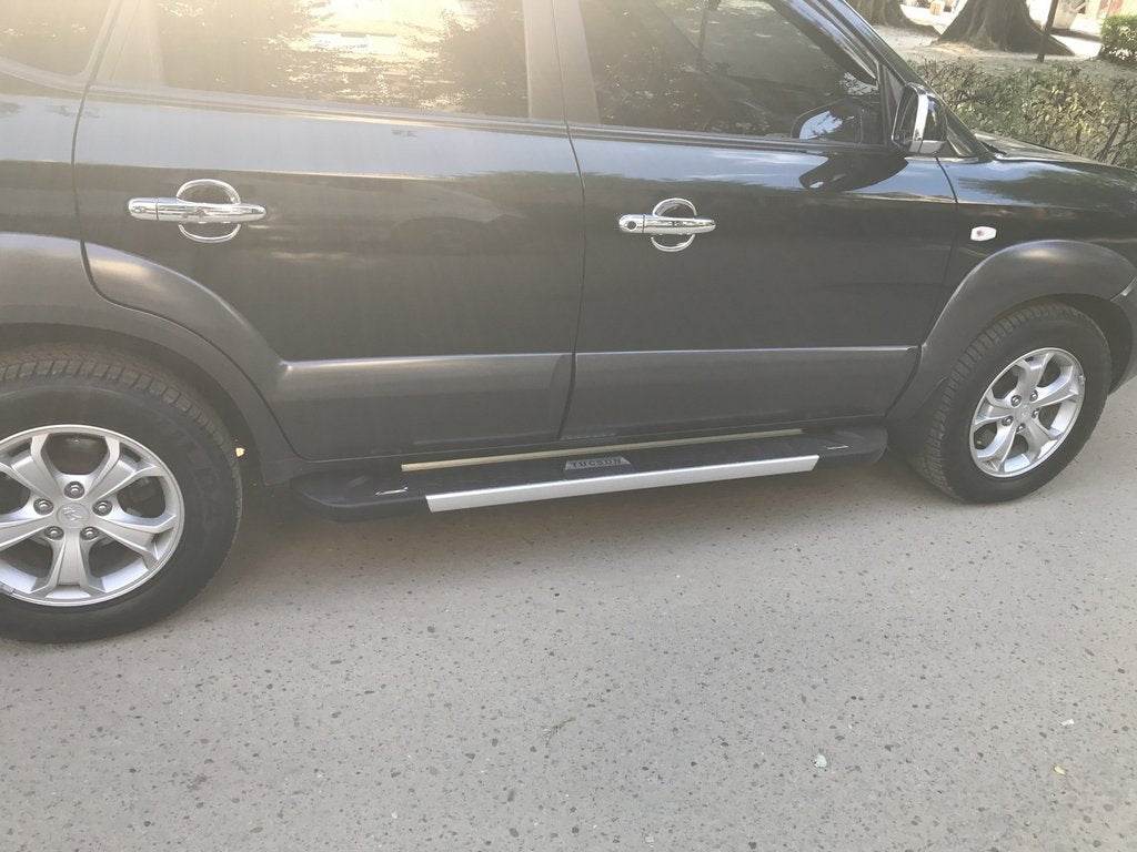 Side area RedLine Black (2 pcs., Aluminum) for Hyundai Tucson JM 2004↗ - Reelken Auto