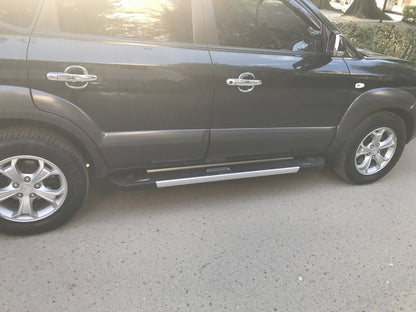 Side Steps RedLine Black (2 pcs, Aluminum) for Hyundai Tucson JM 2004- - image 6